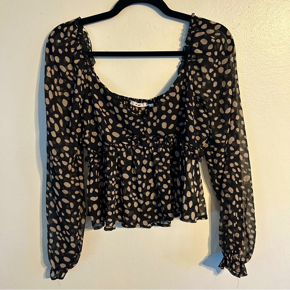Cute and Classy Semi Sheer Francesca’s Top / Blouse